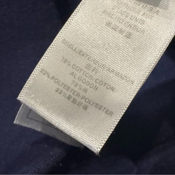 Juicy Couture Velour Track Sweats Navy blue, Rhinestone Script Size Medium Y2K - Picture 8 of 8